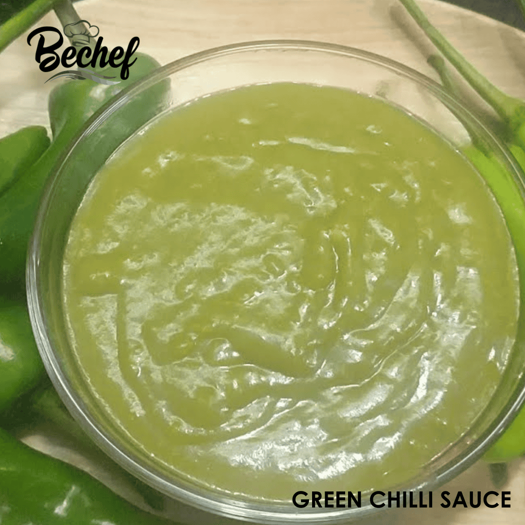 Jain Green Chilli Sauce - 150 Ml Glass Bottle